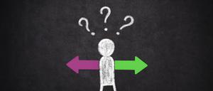 Rechts und links zu unterscheiden, fällt gerade Kindern schwer. Sie müssen das Konstrukt erst erlernen.