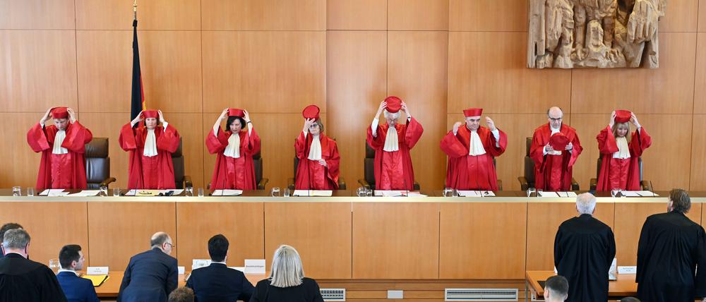 Der Zweite Senat des Bundesverfassungsgerichts.
