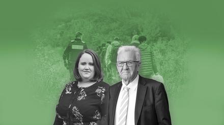 Ricarda Lang und Winfried Kretschmann geben den Kurs vor.