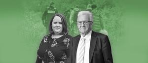 Ricarda Lang und Winfried Kretschmann geben den Kurs vor.