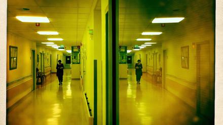 Der Flur in der Klinik für Psychiatrie im Krankenhaus am Urban.