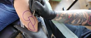Organspende-Tattoos werden auch in Potsdam gestochen.