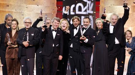 Die Preisträger der 35. European Film Awards, 2022 in Reykjavík.