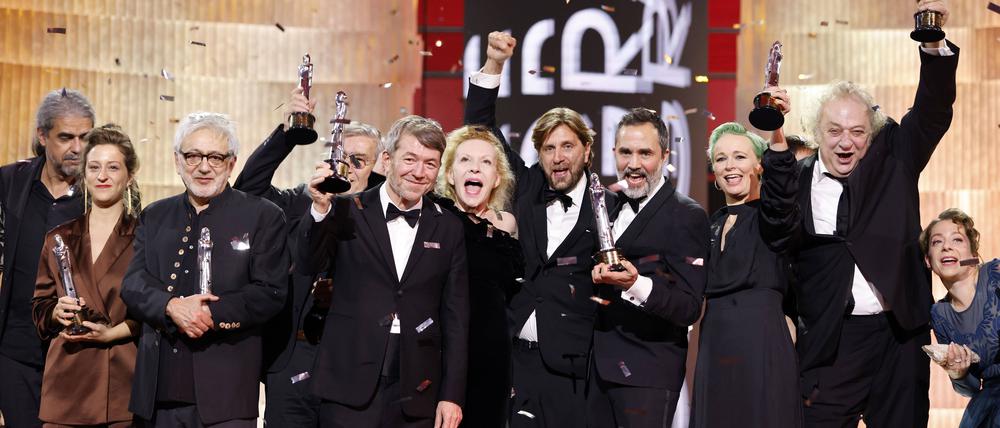 Die Preisträger der 35. European Film Awards, 2022 in Reykjavík.