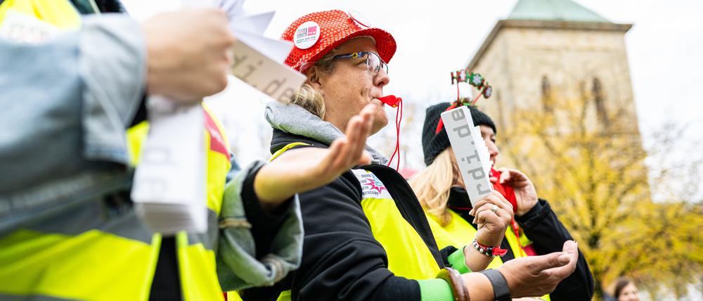 Vor wenigen Tagen streikte die verdi bereits in Niedersachsen (Symbolbild).