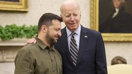Joe Biden und Wolodymir Selenksyj am 21. September 2023 in Washington, DC.