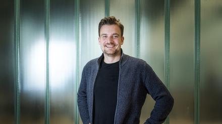 Der Geschäftsführer des Solar-Start-ups Enpal, Mario Kohle, in der Enpal-Zentrale in Berlin.