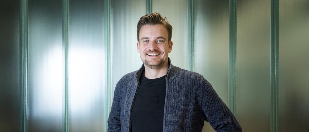 Der Geschäftsführer des Solar-Start-ups Enpal, Mario Kohle, in der Enpal-Zentrale in Berlin.