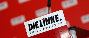 Logo der Partei Die Linke im Deutschen Bundestag. (Themenbild, Symbolbild) Berlin, 16.12.2021