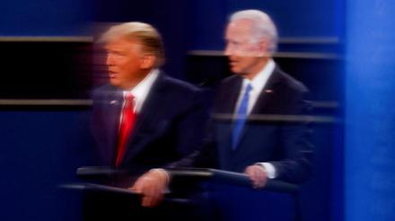 Der ehemalige US-Präsident Donald Trump und der amtierende Präsident Joe Biden sind die wahrscheinlichen Kandidaten bei der Wahl im November. 