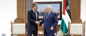 Antony Blinken und Mahmud Abbas (v.l.)