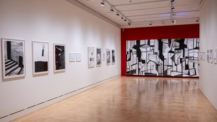 Blick in die Ausstellung „im Atelier Liebermann: Monika Bartholomé“.