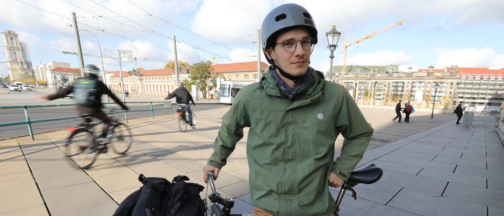 Jakob Harteg ist aus Kopenhagen nach Potsdam gezogen - und fühlt sich hier mit dem Fahrrad ausgebremst.