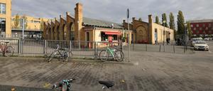 Ehemalige Wagenhalle des RAW (Reichsbahnausbesserungswerk) am Hauptbahnhof Potsdam