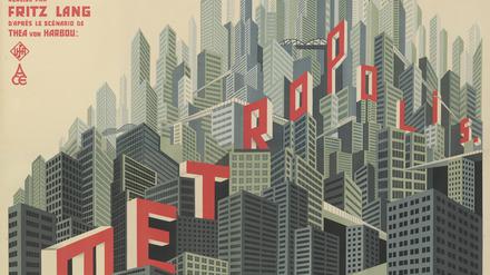 Original und einzig. Boris Bilinskys Plakat für den französischen Werbemarkt von „Metropolis“ von 1927 ist ein Prunkstück. 