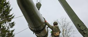 Russland übt am 26. Oktober in der Region Kaliningrad den Raketeneinsatz.