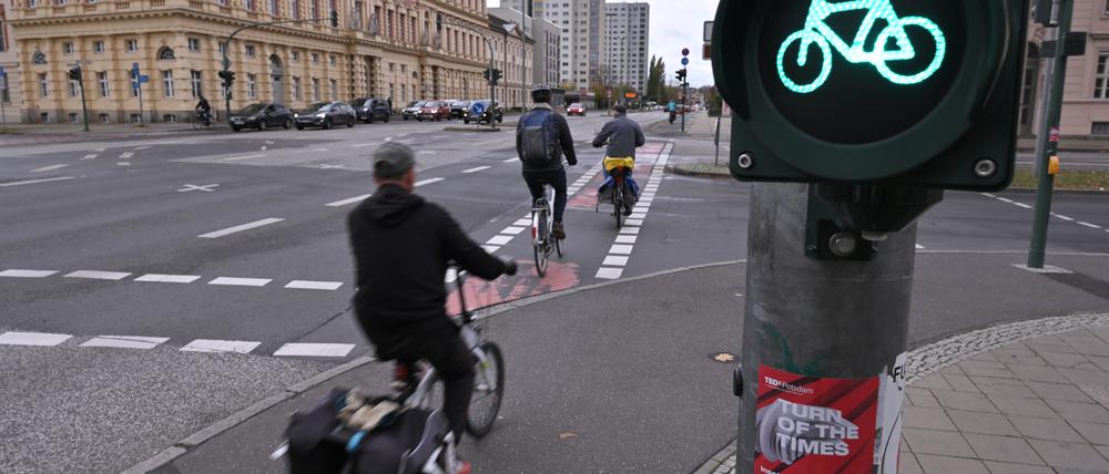 In der Breiten Straßen soll die Ampelschaltung künftig an Radfahrern ausgerichtet werden.