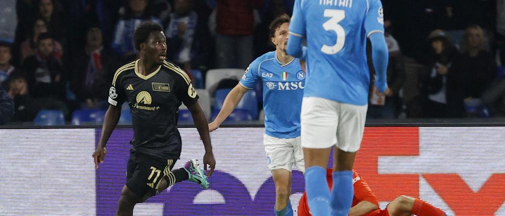 Kaum zu glauben, aber wahr. Union trifft wieder, Fofana gelang in Neapel das 1:1 für die Berliner.