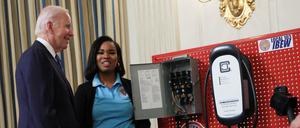 Joe Biden liegt in den Swingstates hinter Trump. 