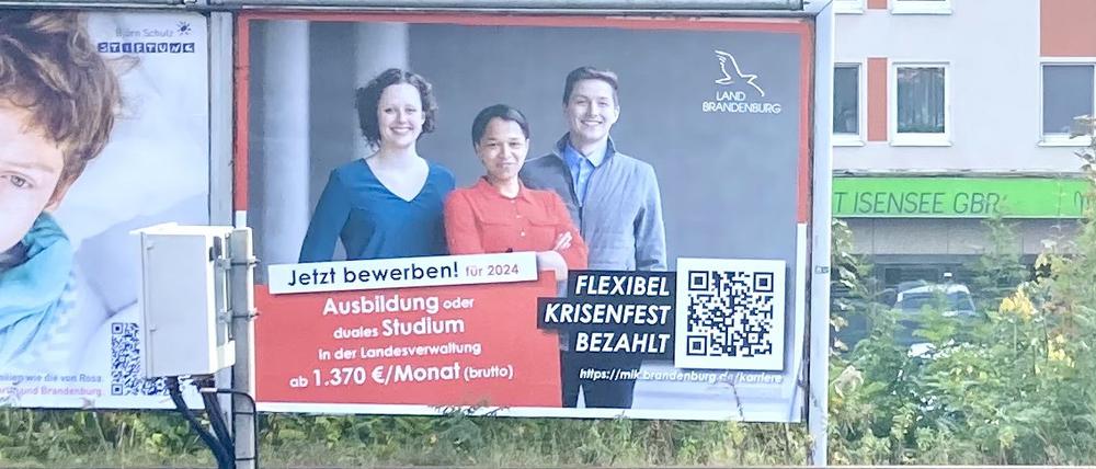 Berliner sollen sich in der S-Bahn für die Brandenburger Verwaltung erwärmen.