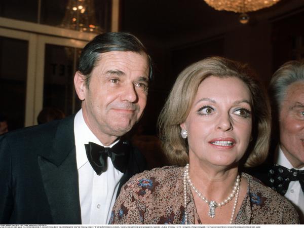 Nadja Tiller mit ihrem Mann Walter Giller bei einer Theaterpremiere 1981.