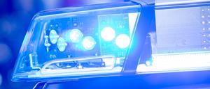 Blaulicht bei einem Polizeieinsatz (Archivbild).