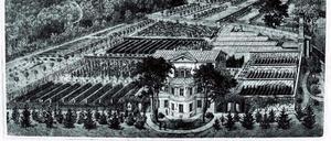 Die Königliche Gärtnerlehranstalt Potsdam um 1880.