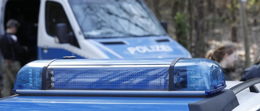 Geschwindkeitskontrolle am Bullenwinkel bei Potsdam