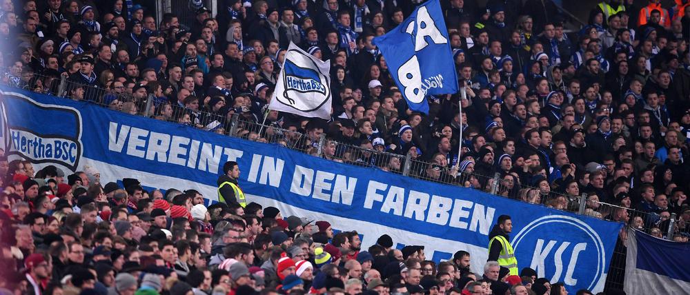 Seit fast fünf Jahrzehnten gibt es eine Fanfreundschaft zwischen Hertha und dem KSC.