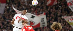 Meist in einer anderen Etage unterwegs: Dan-Axel Zagadou (l). vom VfB.