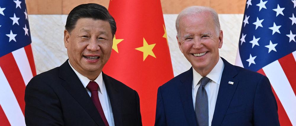 Biden und Jinping am Rande des G20-Gipfels auf Bali 2022.