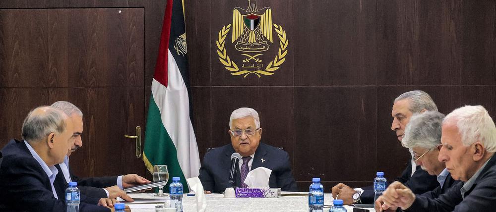 Die Palästinensische Autonomiebehörde um Mahmut Abbas dominierte zuletzt nur noch im Westjordanland.  