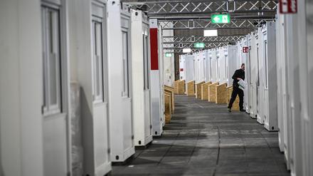 Container in der Flüchtlingsunterkunft in Tempelhof (Symbolbild).