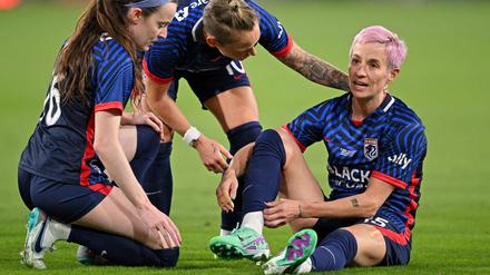 Für Megan Rapinoe war das Finale US-Footballliga NWSL schon nach drei Minuten beendet.