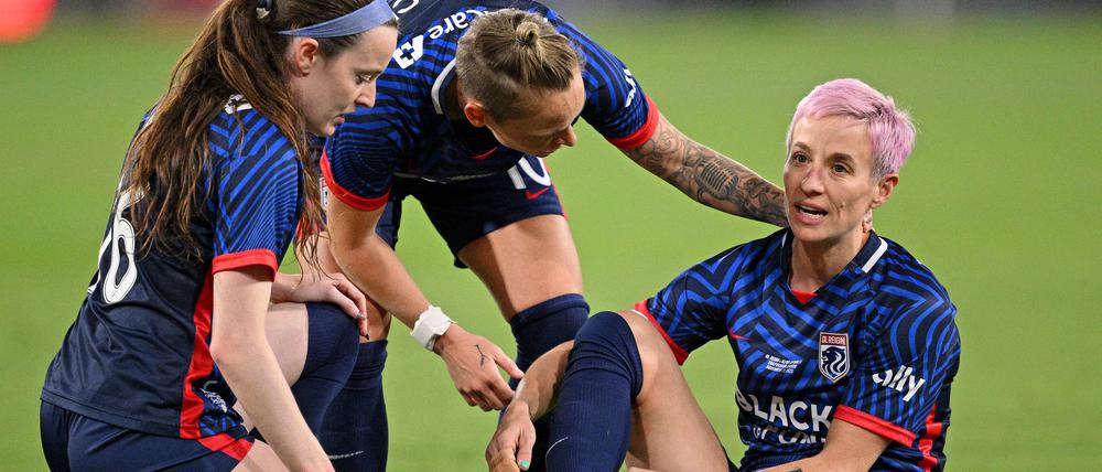 Für Megan Rapinoe war das Finale US-Footballliga NWSL schon nach drei Minuten beendet.