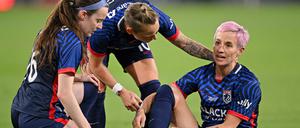 Für Megan Rapinoe war das Finale US-Footballliga NWSL schon nach drei Minuten beendet.