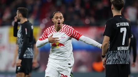 Xavi Simons erzielte das 1:0 für RB Leipzig.