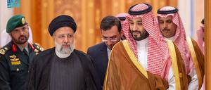 Saudi-Arabiens Kronprinz Mohammed bin Salman empfing 2023 Irans Präsidenten Ebrahim Raisi.