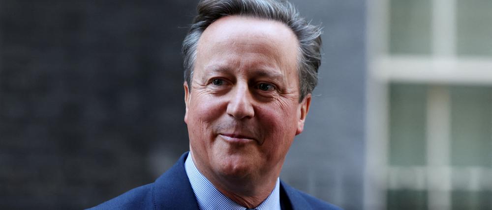 Früherer britischer Ministerpräsident und neuer Außenminister David Cameron.