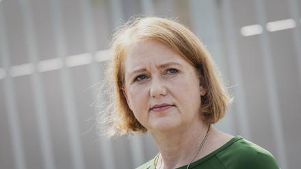 Lisa Paus Buendnis 90/Die Gruenen, Bundesministerin für Familie, Senioren, Frauen und Jugend, aufgenommen im Rahmen eines Pressestatements.