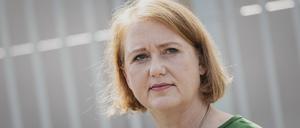 Lisa Paus Buendnis 90/Die Gruenen, Bundesministerin für Familie, Senioren, Frauen und Jugend, aufgenommen im Rahmen eines Pressestatements.