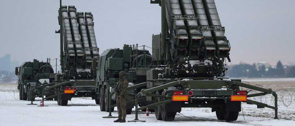 Patriot-Flugabwehrsysteme in Polen.