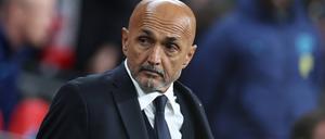 Nicht als Sorgen. Luciano Spalletti beim Spiel in England.
