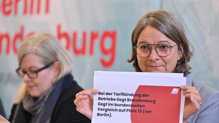 DGB-Bezirkschefin Katja Karger zur neuen Tarif-Kampagne für Brandenburg
