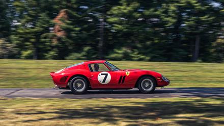 Ein 1962er Ferrari 330 LM / 250 GTO, einziger GTO Tipo 1962, der von der Scuderia Ferrari gefahren wurde.