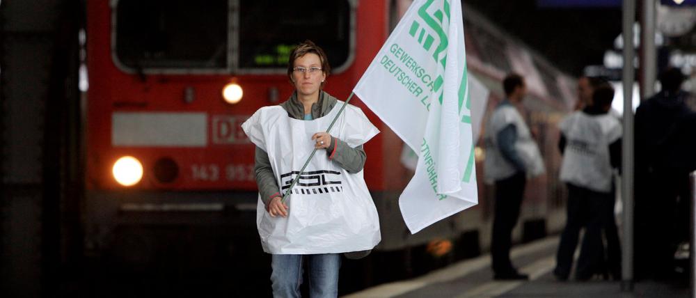 Ein GDL-Streik. 