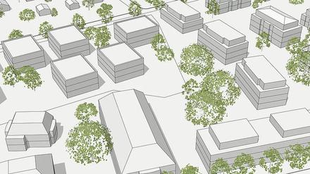 Die geplante Geflüchtetenunterkunft in der Kirchstraße Rosenthal.