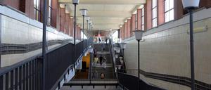 Die Bahnhöfe der U-Bahnlinie 5 zwischen Tierpark und Hönow sollen unter Denkmalschutz gestellt werden – hier die Station Elsterwerder Platz.