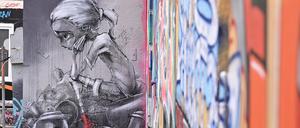 Die traurigen Mädchen von XNine drücken aus, was der Streetartist, dessen Stiefsohn vor drei Jahren gestorben ist, fühlt.