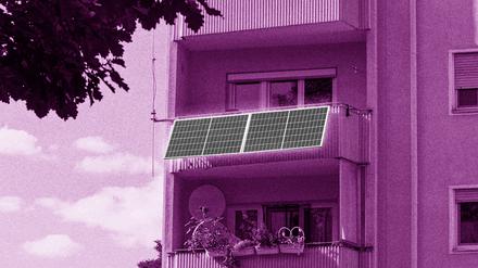 Mit einem Balkonkraftwerk lässt sich eigener Strom produzieren. An sonnigen Tagen kann damit ein wesentlicher Teil der Haushalts-Grundlast gedeckt werden.